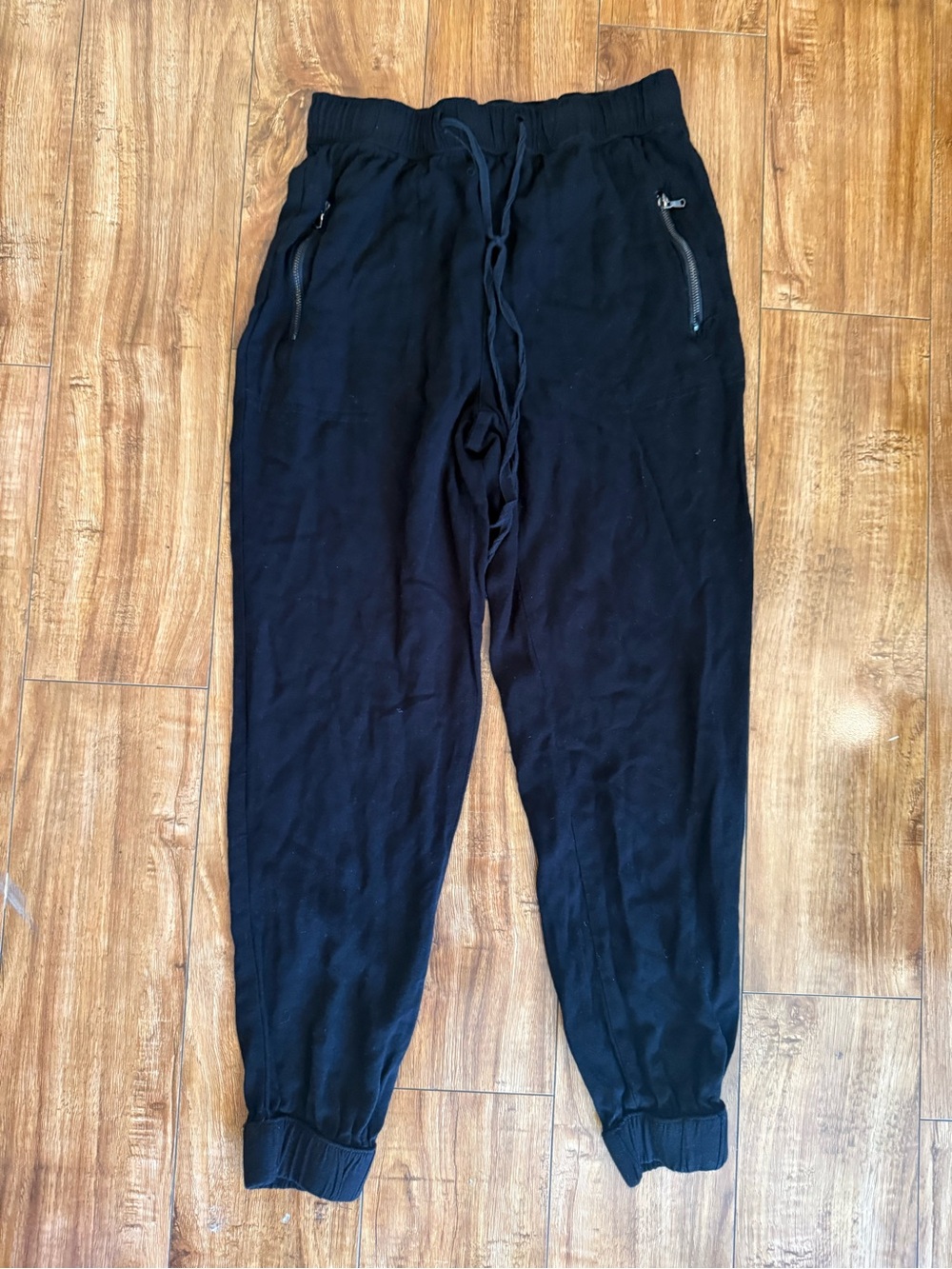 Rewash Girls Black Jogger Lightweight Rayon Pants Size XS